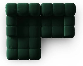 Canapea verde cu tapițerie din catifea 191 cm Bellis – Micadoni Home