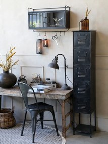 Scaun dining negru din fier Factory