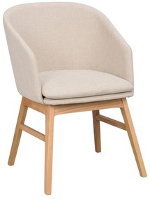 Set de scaune de sufragerie bej 2 buc. tapițat Windham – Rowico