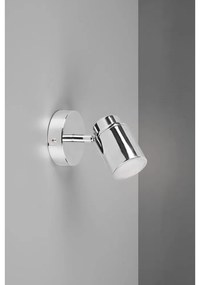 Spot argintiu lucios din metal 10x9 cm Angelo – Trio