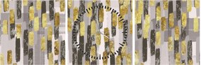 Tablou - Decor modern (cu ceas) (90x30 cm)