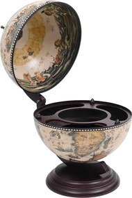 vidaXL Bar tip glob pământesc suport sticle vin, alb, eucalipt