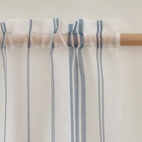 Perdea albă din voal 140x183 cm Harbour Stripe – Catherine Lansfield