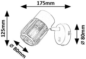 Aplica de perete stil minimalist Venaro