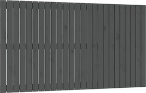 vidaXL Tăblie de pat pentru perete, gri, 159,5x3x90 cm, lemn masiv pin