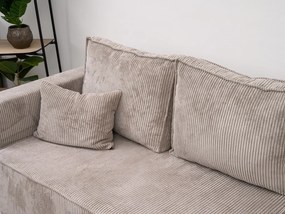 Canapea extensibila cu colt bilateral SMART COSARO, maro inchis + 2 perne GRATUITE