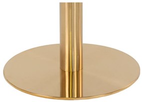 Bolzano Masă de bar, blat efect marmură, picior efect alamă 70x105 cm