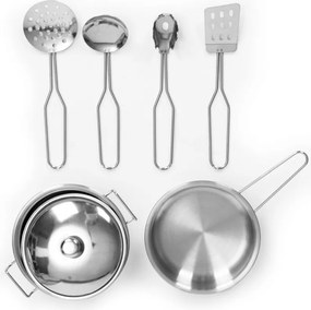 Bucătărie mare din lemn cu dulapuri cu deschidere LED și 7 accesorii