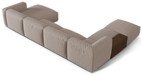 Colțar modular bej (cu colț pe partea stângă /în formă de "U") Martina – Micadoni Home