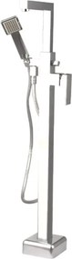 Baterie cada - dus freestanding Inter Ceramic crom lucios cu set de dus
