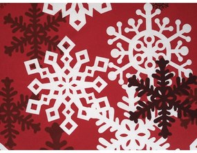 B.E.S. Petrovice Lenjerie de pat din flanelă Roșuiarna de basm, 140 x 200 cm, 70 x 90 cm