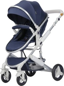 Carucior nou nascuti 3 in 1 NOVOKIDS™ 5300, Cu geanta bebe, Cadru Aluminiu, Amortizoare, Roti din cauciuc plin AVE, Landou, Scoica auto, Spatar