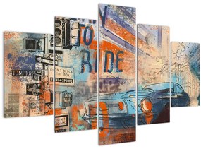 Tablou - Născut să călătorească (150x105 cm)