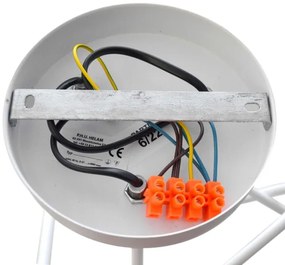 Lustr pentru copii OXFORD 3xE27/15W/230V alb montat pe tavan