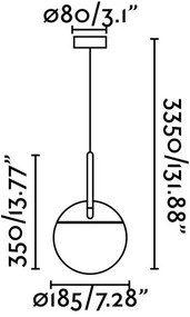Lustră pe cablu MINE 1xE27/40W/230V FARO 28210