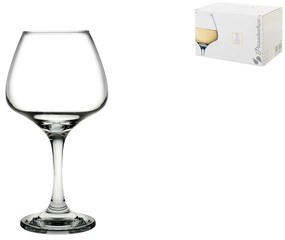 Set 6 pahare de vin alb, cu picior Risus, sticla, transparent, 390 ml, Pasabahce