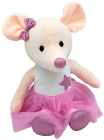 Jucărie de pluș Tulilo Liliac șoarece, 33 cm - roz