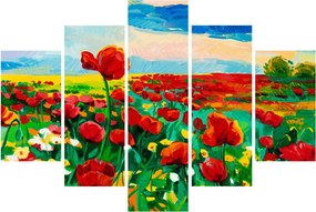 Tablou - Câmp cu maci (150x105 cm)