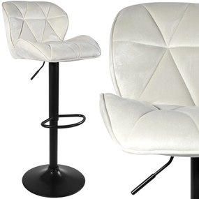 JAKS SCAUN DE BAR GRAPPO BLACK VELOUR BEJ