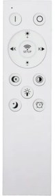 Fulgur S-43041 - Corp de iluminat LED reglabil NOMY-RC, 50W, 230V, 3000/4000/6500K, IP40, alb + telecomandă