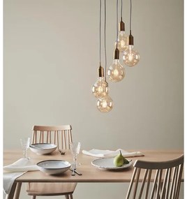 Lustră pe cablu Markslöjd 108100 BRONX 5xE27/60W/230V bronz