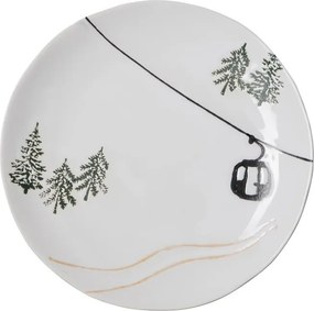 Farfurie din ceramica, D21cm, Slalom