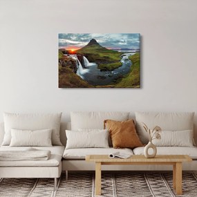 Tablou - Kirkjufell la apus (90x60 cm)