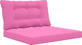 vidaXL Perna pentru canapea de exterior 2 pcs Roz Poliester