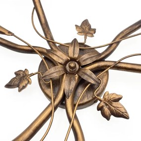 Lustră aplicată ROZETA 3xE14/40W/230V bronz