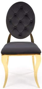 Scaun sufragerie Regino (negru + auriu). 1123671