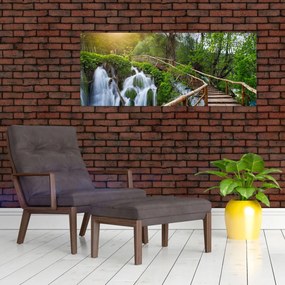 Tablou - Lacurile Plitvice (120x50 cm)