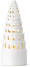 Sfeșnic de Crăciun din ceramică Kähler Design Lighthouse, ø 9 cm, alb