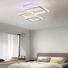 Lustra LED Cu Telecomanda, Elit's,3 Tipuri De Lumina, Intensitate Reglabila, 164W, Alb