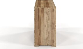 Comodă lemn masiv TerraCraft Stejar 2+2 Sertare, 120 × 45 × 81 cm - Bleached oil