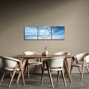 Tablou - Câmp (cu ceas) (90x30 cm)