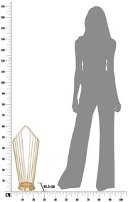 Suport pentru umbrele Mauro Ferretti, înălțime 60 cm, auriu