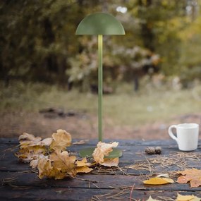 Lampa portabila pentru exterior cu iluminat LED pe baterii Portabello verde