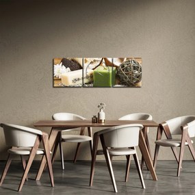 Tablou - Momente pentru relaxare (cu ceas) (90x30 cm)