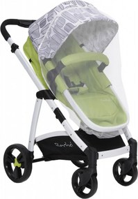 Carucior nou nascuti 2 in 1 NOVOKIDS™ Rachel PRO, Cu geanta bebe inclusa, Cadru aluminiu, Plasa insecte, Maner reglabil pe inaltime, Verde Aprins