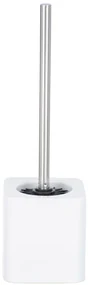 Perie WC cu suport, Alb, 39,5x12x12 cm, WENKO