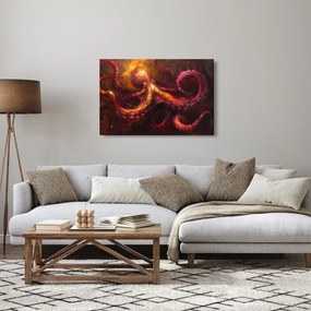 Tablou - Octopus, pictură în ulei (90x60 cm)