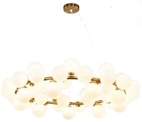 Lustra 1010-45 GD – candelabru modern cu 45 globuri, soclu G9