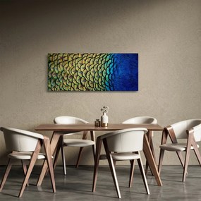 Tablou - Pene de păun (120x50 cm)