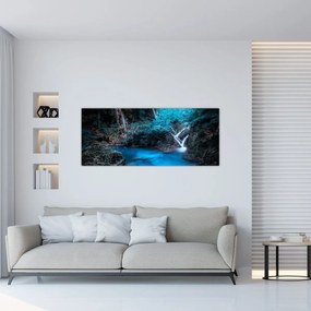 Tablou - Noaptea magică în pădurea tropicală (120x50 cm)