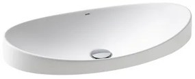 Lavoar incastrat alb mat 65 cm, oval, Gala Klea Alb mat, 650x350 mm