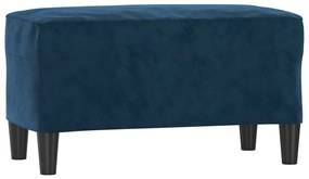 349406 vidaXL Bancă, albastru, 70x35x41 cm, catifea
