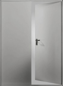 Usa Antifoc Dubla EI60 120 - 2 Canaturi - Rezistenta la foc 60 120 min - Montaj Interior RAL 7035, 1800(900+900), 2050, 120