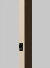 Lampa de podea Boston metal sand abajur alb