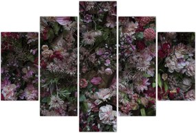 Tablou - Perete de flori (150x105 cm)