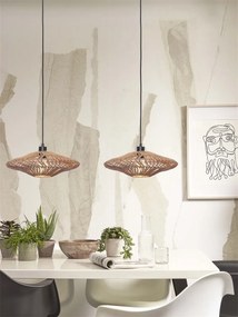 Lustra/Pendul eco din ratan Zanzibar flat 40cm S, nat